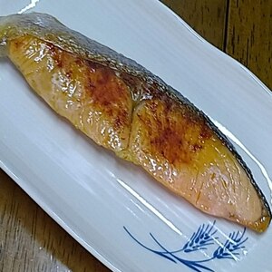 美味しい鮭のバター味噌焼き！